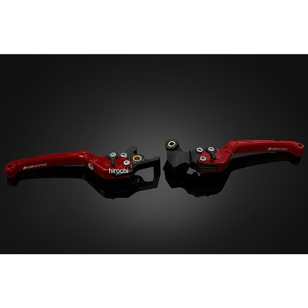バイカーズ BIKERS レバーセット 可倒式 フラットタイプ レッド 23年-24年 ヤマハ YZF-R125 Y0390-RED JP店