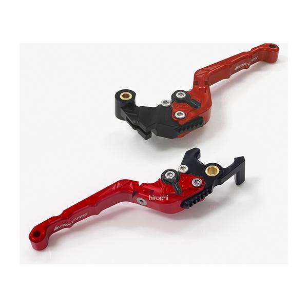 バイカーズ BIKERS レバーセット 可倒式 カーブタイプ レッド 15年-25年 ヤマハ YZF-R25 Y0539-RED JP店