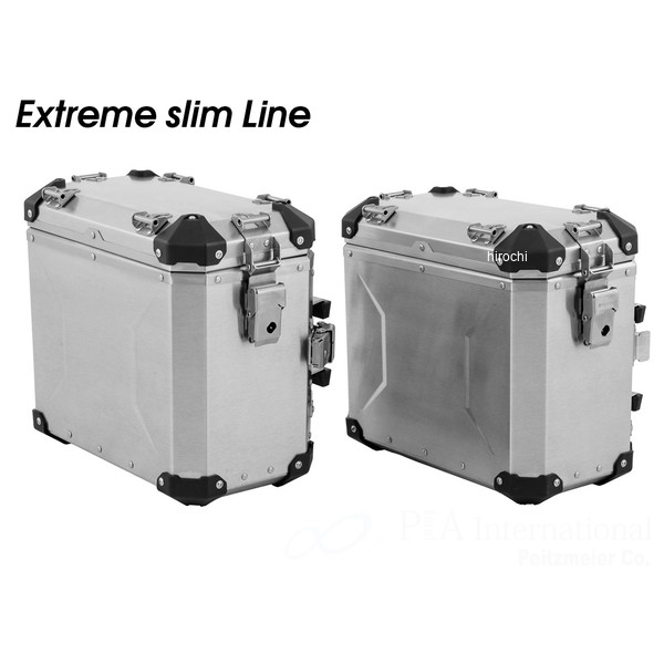 ワンダーリッヒ Wunderlich サイドケース Extreme slim Line ダイレクトロック 左右セット R1300GS Adventure アルミニウム W13608-100 JP店|株式会社ヒロチー商事 店