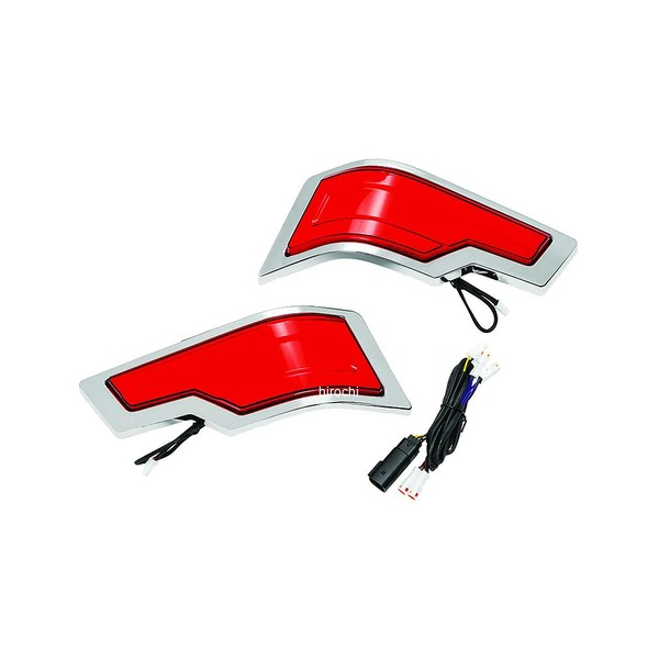 【メーカー在庫あり】 クリアキン Kuryakyn Tracerツアーパック リアライト ボディ：クローム /レンズ：レッド kur2954 JP店