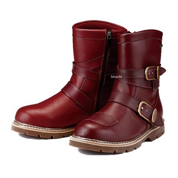 【メーカー在庫あり】 ロッソスタイルラボ Rosso StyleLab 防水ライディングブーツ レディース レッドブラウン 22.5 ROB-201 JP店