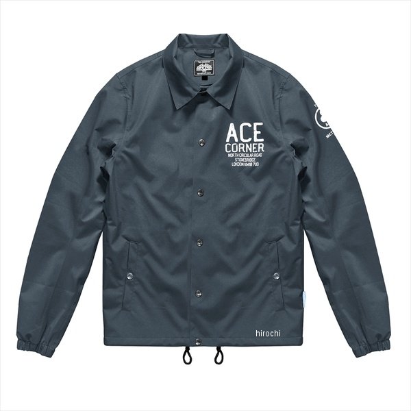 【メーカー在庫あり】 エースカフェロンドン ACE CAFE LONDON ウォータープルーフ コーチジャケット チャコール L AS2501WS JP店
