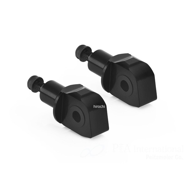 リゾマ rizoma ライダー＆パッセンジャーペグアダプター 左右セット ?22 mm ブラック PE668B JP店