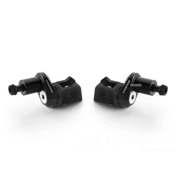 リゾマ rizoma ライダー＆パッセンジャーペグアダプター 左右セット ?18 mm 22年-26年 MT-10 ブラック PE687B JP店