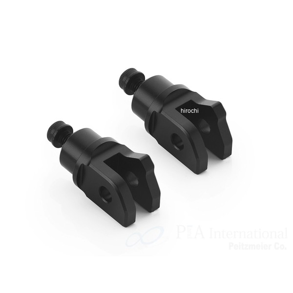 リゾマ rizoma ライダー＆パッセンジャーペグアダプター 左右セット ?22 mm 20年-25年 Pan America ブラック PE739B JP店