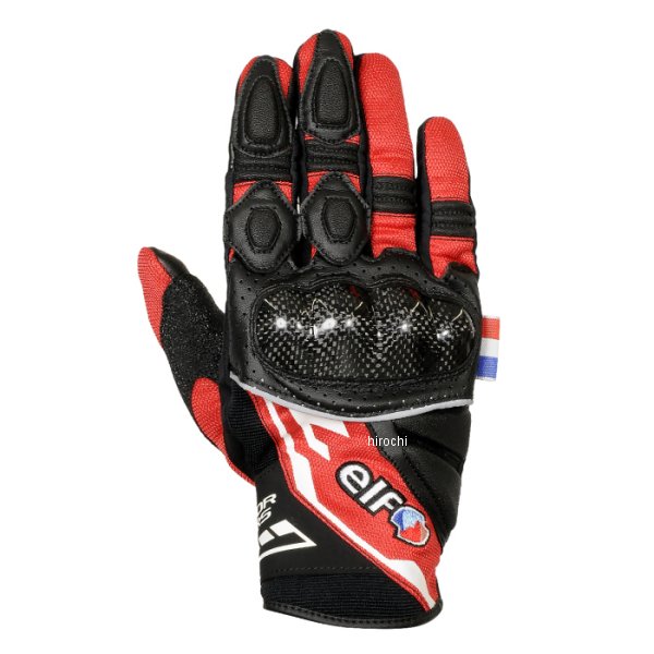 【New】 エルフ elf 2026年春夏モデル ストラーダメッシュグローブ レッド M/WIDE EG-S525 JP店