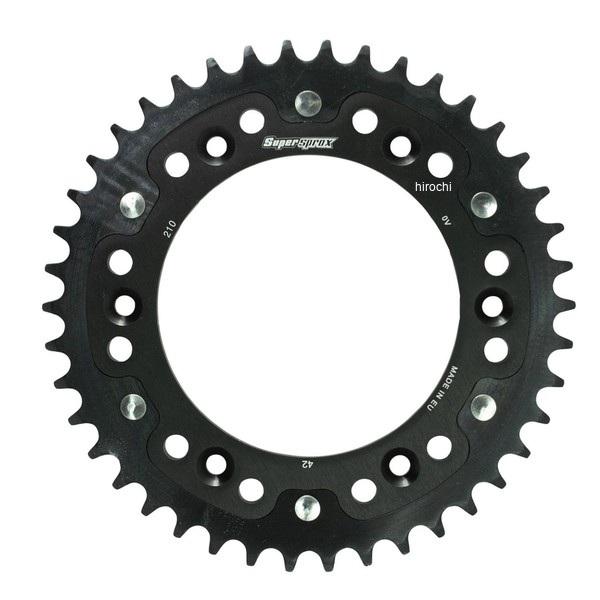 スーパースプロックス SUPERSPROX リアスプロケット ステルス 210-42T 97年-99年 CRM250AR ブラック RST-210:42-BLK JP店