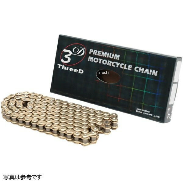 EKチェーン 江沼チェーン ThreeD 520ZN/3D 130L カシメ ZNシリーズ ゴールド 4571291777132 JP店|株式会社ヒロチー商事 店