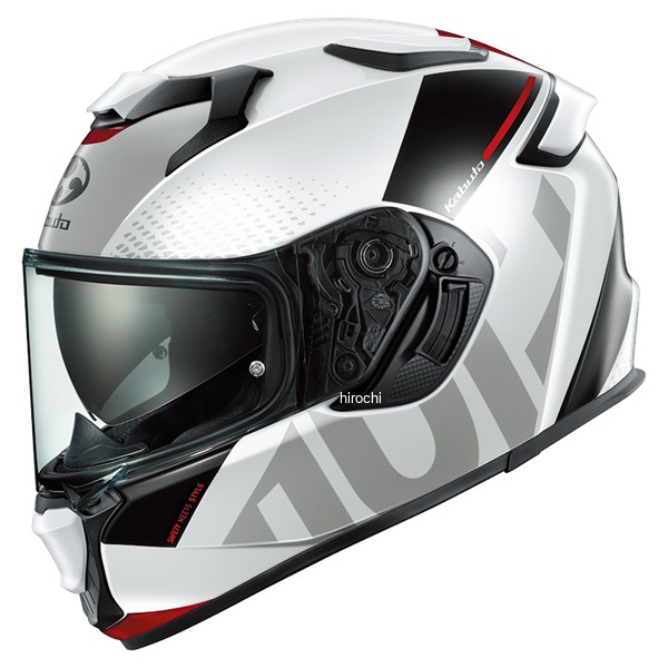 オージーケーカブト OGK KABUTO フルフェイスヘルメット KAMUI 5 VELTA ホワイトレッド M 4966094645960 JP店｜株式会社ヒロチー商事 店