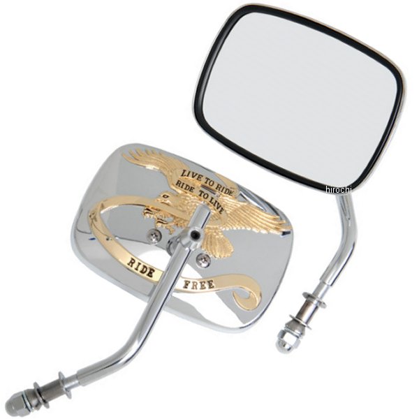 EMGO(エムゴ) LIVE to RIDEミラー 単品 クローム/ゴールド EMGO(エムゴ) LIVE to RIDEミラー 単品 クローム/ゴールド EMGO LIVE