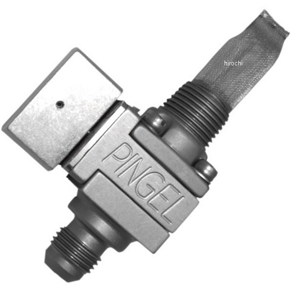 【USA在庫あり】 ピンゲル PINGEL フューエル バルブ 3/8インチ(9.5mm) NPT シングル -6AN クリアアルマイト 0705-0028 JP店