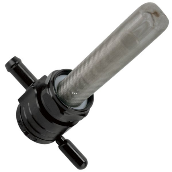 【メーカー在庫あり】 ゴランプロダクツ Golan Products フューエル ペットコック 22mm ストレート 黒 76-312S-BLK JP店