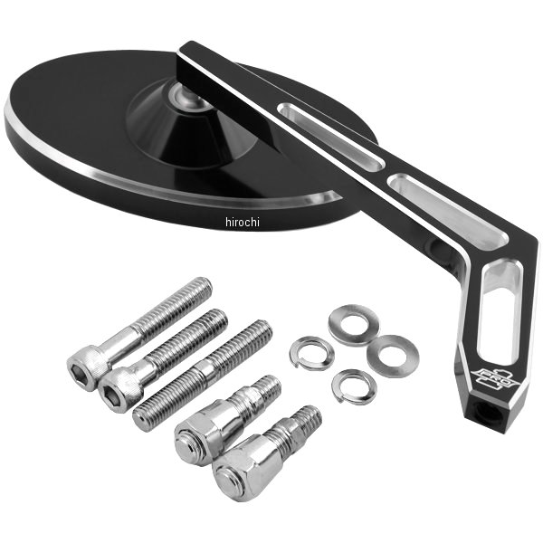 【USA在庫あり】 プロワン PRO-ONE ミラー カットアウト オーバル 右 黒 0640-0262 JP店