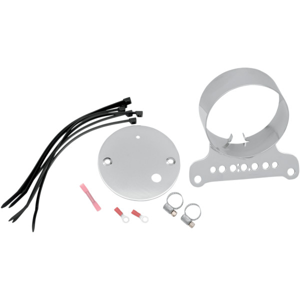 【USA在庫あり】 DRAG シングルメーターマウントキット クローム 67293-95 2210-0199 JP店