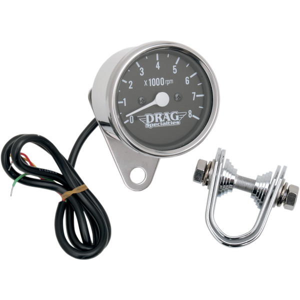 【USA在庫あり】 DRAG 2.4インチ ミニ電子タコメーター 8000rpm 黒 2211-0104 JP店
