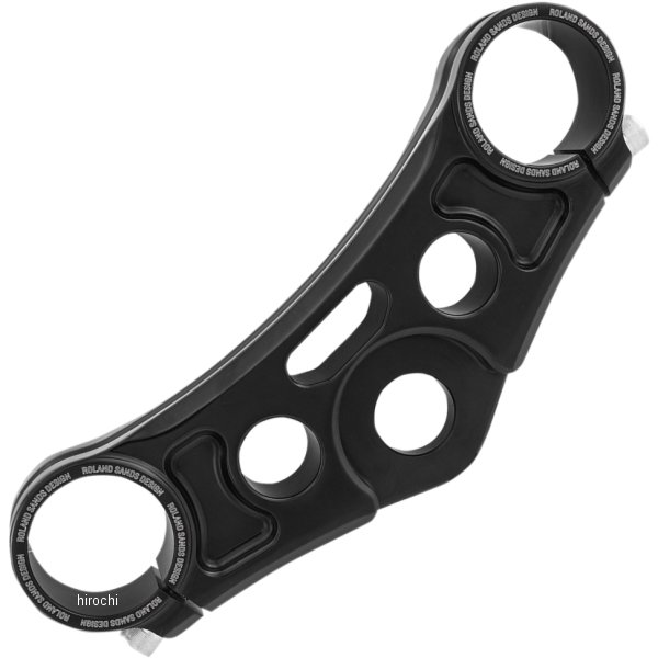 【USA在庫あり】 ローランドサンズデザイン RSD トリプルクランプ トップ 06年以降 FXD ライザーホール有り 黒 0408-0335 JP店