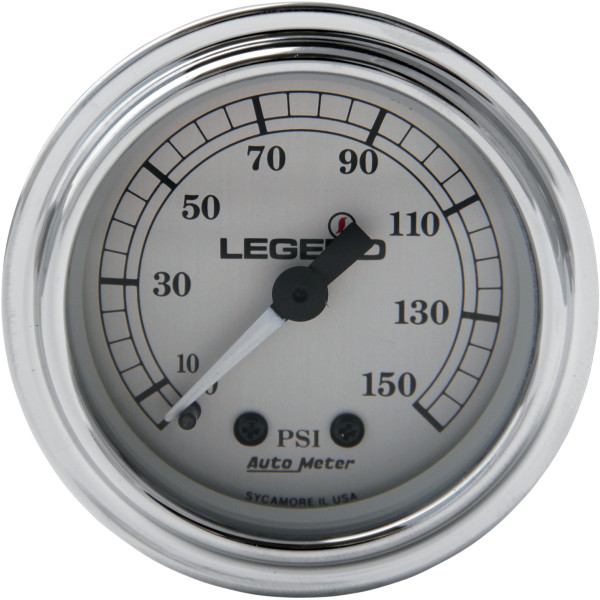 【USA在庫あり】 レジェンド LEGENDS 空気圧ゲージ 0-150psi フェアリング用 シルバー/白 2212-0485 JP店
