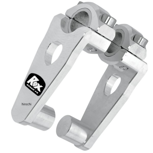 【USA在庫あり】 ロックス スピード FX Rox Speed FX ライザー 高さ89mm/ハンドル22-29mm シルバー 0602-0366 JP店