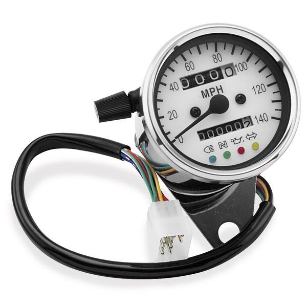 【USA在庫あり】 バイカーズチョイス Biker's Choice ミニ スピードメーター LEDインジケーター付き bkc490291 JP店
