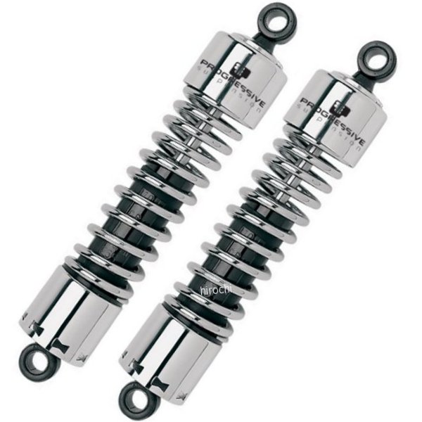 【USA在庫あり】 プログレッシブ PROGRESSIVE リアサスペンション 13インチ 標準硬さ FLH、FLT クローム pgr412-4072C JP店｜株式会社ヒロチー商事 店