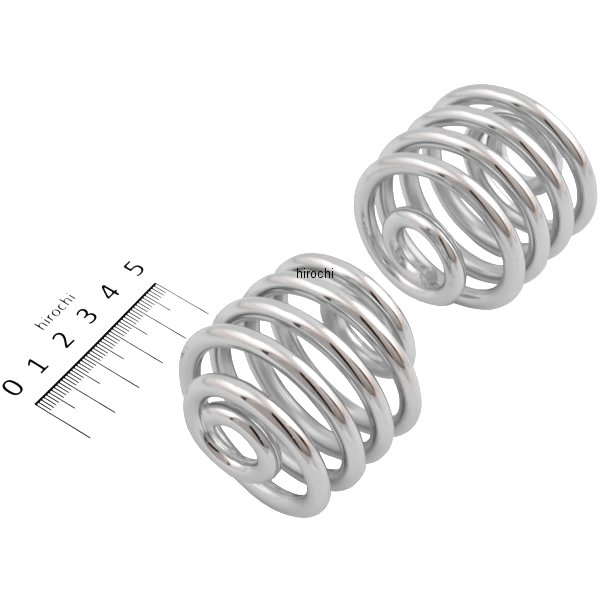 【USA在庫あり】 DRAG シート スプリング クローム 2インチ(51mm)(2個入り) 0820-0010 JP店