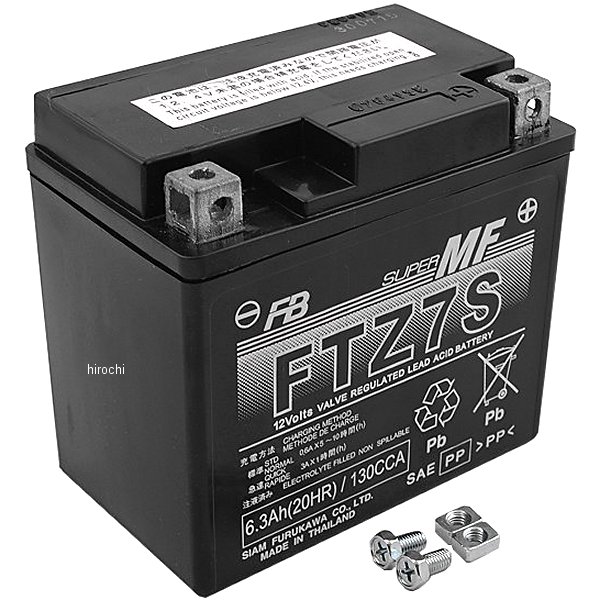 古河バッテリー 古河電池 MFバッテリー 制御弁型 12V (液入充電済) FTZ7S JP店｜株式会社ヒロチー商事 店