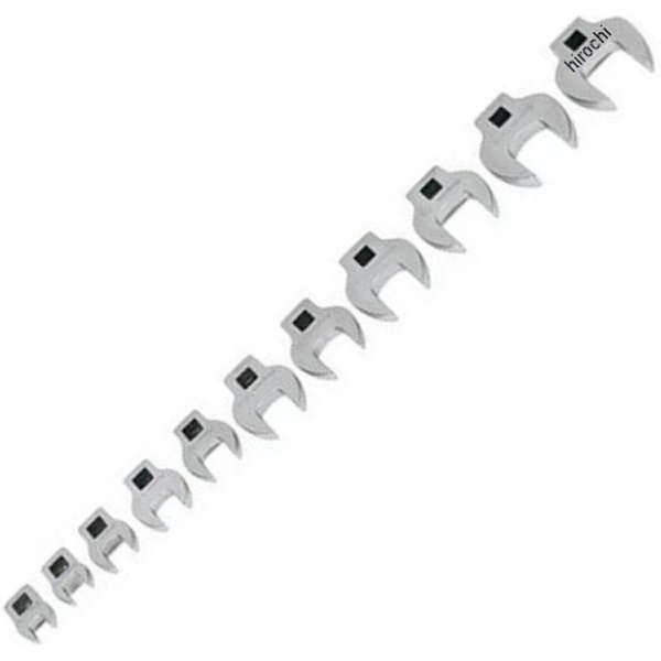 スナップオン Snap-on レンチ クロウフット オープンエンド(11点)(3/8インチ-1インチ )セット 211FCOA JP店