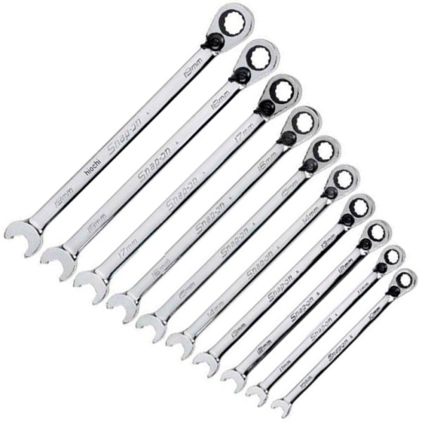 スナップオン Snap-on ラチェッティングボックス/スピードオープンエンド 鍵 12尖んがり 10個 仕掛ける SRXRM710 JP店