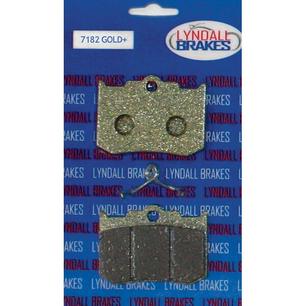 【USA在庫あり】 リンダル Lyndall ブレーキパッド PM製 125 x 4R, 137 x 4R ゴールド+ 1720-0048 JP店