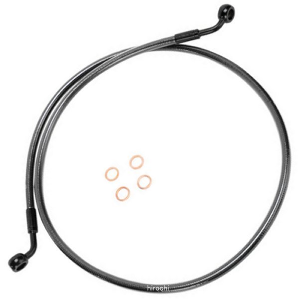 【USA在庫あり】 マグナム MAGNUM フロント ブレーキライン 04年-13年 XL 10mm/60°50インチ(1270mm) 黒 1741-3437 JP店