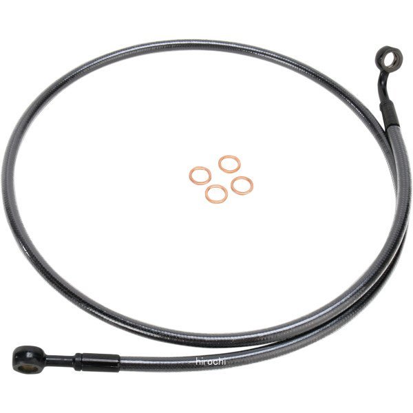 【USA在庫あり】 マグナム MAGNUM フロント ブレーキライン 04年-13年 XL 10mm/180°42インチ(1067mm) 黒 1741-3444 JP店