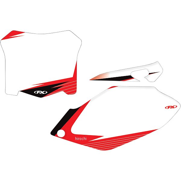 【USA在庫あり】 ファクトリーFX FACTORY EFFEX ナンバー パッチプレート 13年 CRF450R 白 4310-0717 JP店
