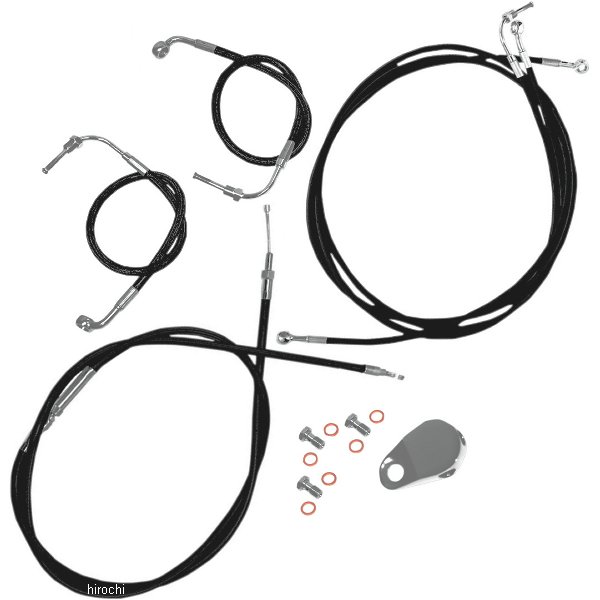 【USA在庫あり】 LAチョッパーズ LA Choppers ケーブル標準キット 黒 08年-13年 FLTR ABS付 12-14インチ用 0610-0568 JP店|株式会社ヒロチー商事 店