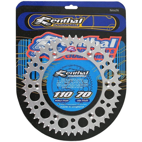 【USA在庫あり】 レンサル RENTHAL リア スプロケット 49T/520 80年-98年 ヤマハ アルミ シルバー R131-49 JP店｜株式会社ヒロチー商事 店