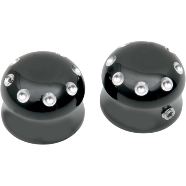 【USA在庫あり】 コビントン Covingtons アクスル キャップ フロント 07年-20年 FLST 黒 0214-0239 JP店