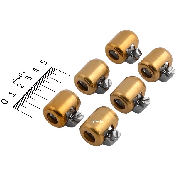 【USA在庫あり】 ナムズ NAMZ ホースクランプ 1/4インチ(6mm)-5/16インチ(8mm) ゴールド (6個入り) 0706-0053 JP店