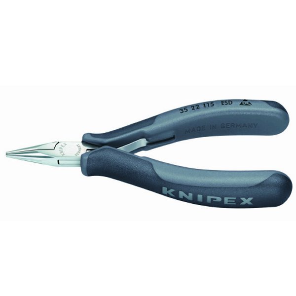 【メーカー在庫あり】 クニペックス KNIPEX エレクトロニクスプライヤー 3522-115ESD-KP JP店