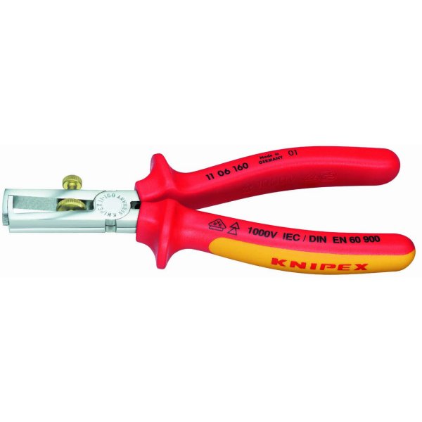 【メーカー在庫あり】 クニペックス KNIPEX 絶縁エンドワイヤーストリッパー 1000V 1106-160-KP JP店