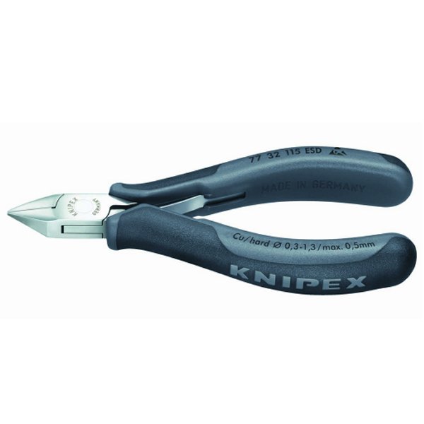 【メーカー在庫あり】 クニペックス KNIPEX エレクトロニクスニッパー 7732-115ESD-KP JP店｜株式会社ヒロチー商事 店