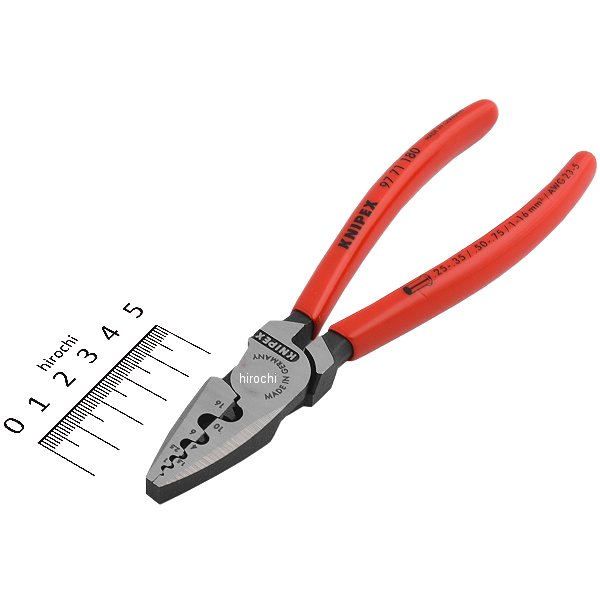 【メーカー在庫あり】 クニペックス KNIPEX エンドスリーブ用圧着ペンチ 9771-180-KP JP店