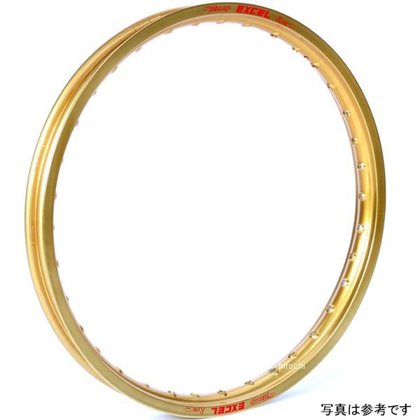 【USA在庫あり】 エキセル EXCEL アルミリム リア 19X1.85 89年以降 CR、CRF 32H ゴールド RKGDG411 JP店