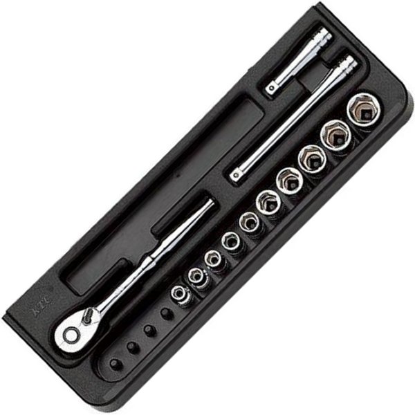 【メーカー在庫あり】 KTC 京都機械工具 6.3sq ソケットレンチセット6角 (13点) TB210-KC JP店