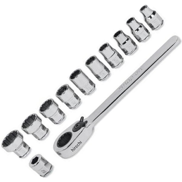 スナップオン Snap-on ロープロファイル ソケット 12尖んがり 12個 仕掛ける (3/16in-9/16in) 112RTA JP店