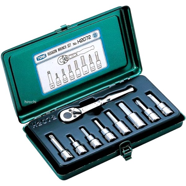 トネ TONE ヘキサゴンソケットレンチセット ビット 二面幅 6.35mm (1/4インチ) H2072 JP店