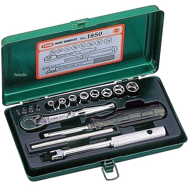 トネ TONE ソケットレンチセット 小形機器用 インチ 差込角 6.35mm (1/4インチ) 1850 JP店