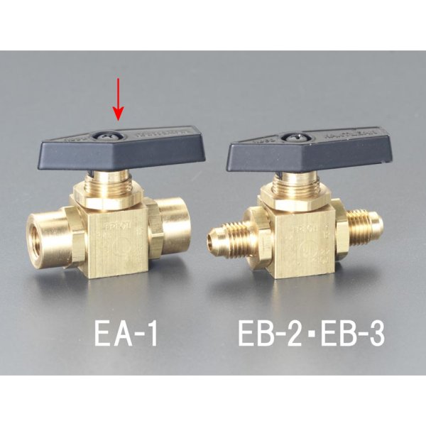【メーカー在庫あり】 エスコ ESCO NPT1/8\"xNPT1/8\" パネルマウントボールバルブ 000012057213 JP