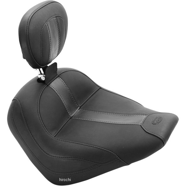 【USA在庫あり】 マスタング Mustang ソロシート バックレスト付 ビンテージ 黒 0810-1827 JP店