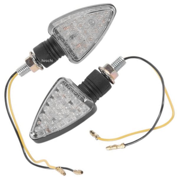 【USA在庫あり】 K&S ケーアンドエス 汎用 ミニ LED マーカーライト L76mmxW-38mm 黒/クリア 2040-0099 JP店|株式会社ヒロチー商事 店