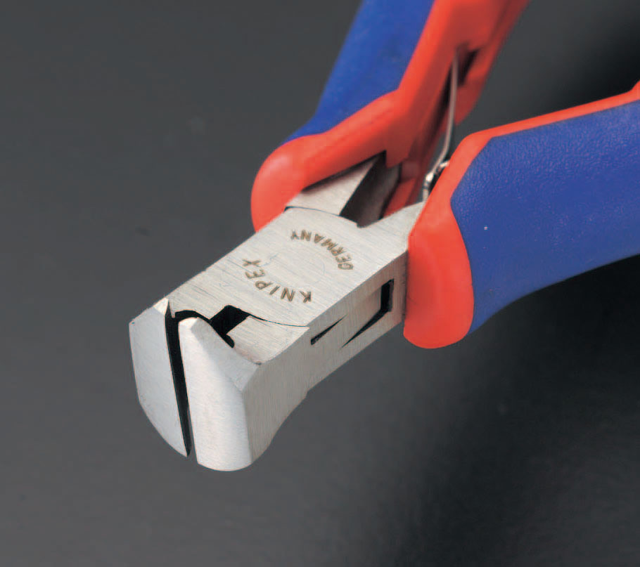 【メーカー在庫あり】 エスコ ESCO 120mm 精密用エンドニッパー(グリップ バネ付) 000012011885 JP