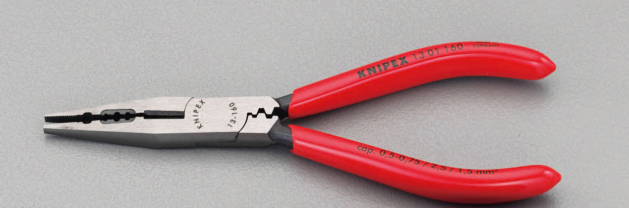 【メーカー在庫あり】 エスコ ESCO 160mm 穴付ラジオペンチ(圧着付) 000012057632 JP